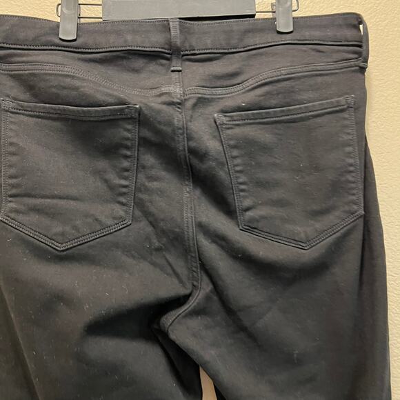 Old Navy Rockstar Super Skinny Jeans High Rise Black Cotton Stretch Dark Wash 16 - Picture 4 of 8